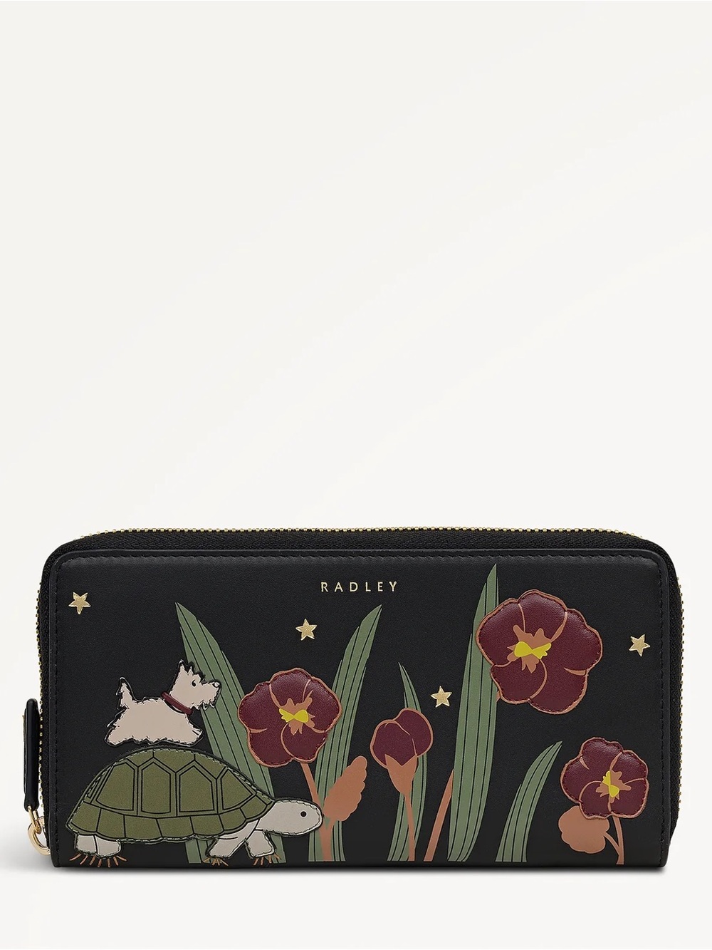 RADLEY LONDON Black Floral & Animal Zip-Around Wallet